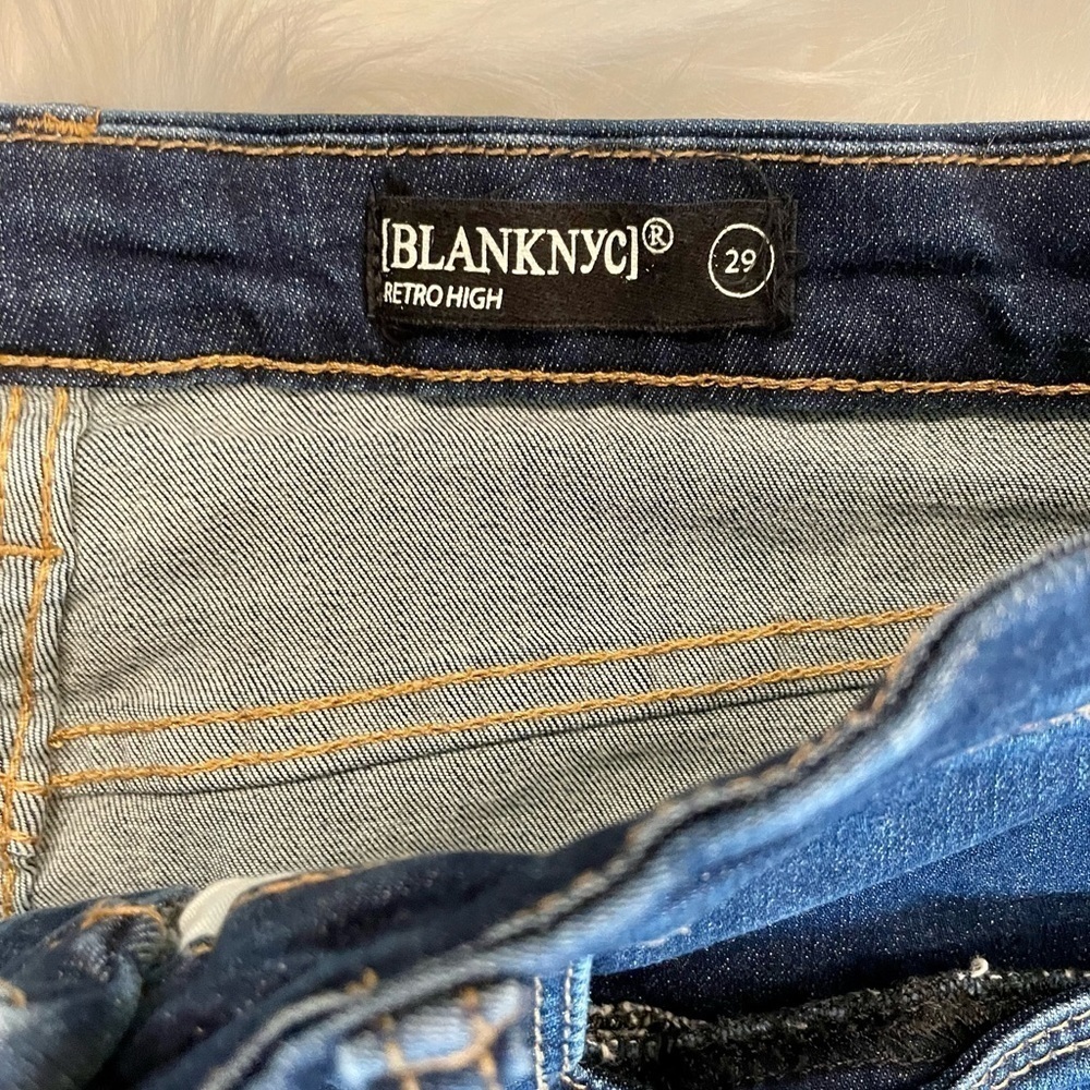 Blank NYC Retro High Rise Jean Shorts - size 29 - Picture 2 of 8